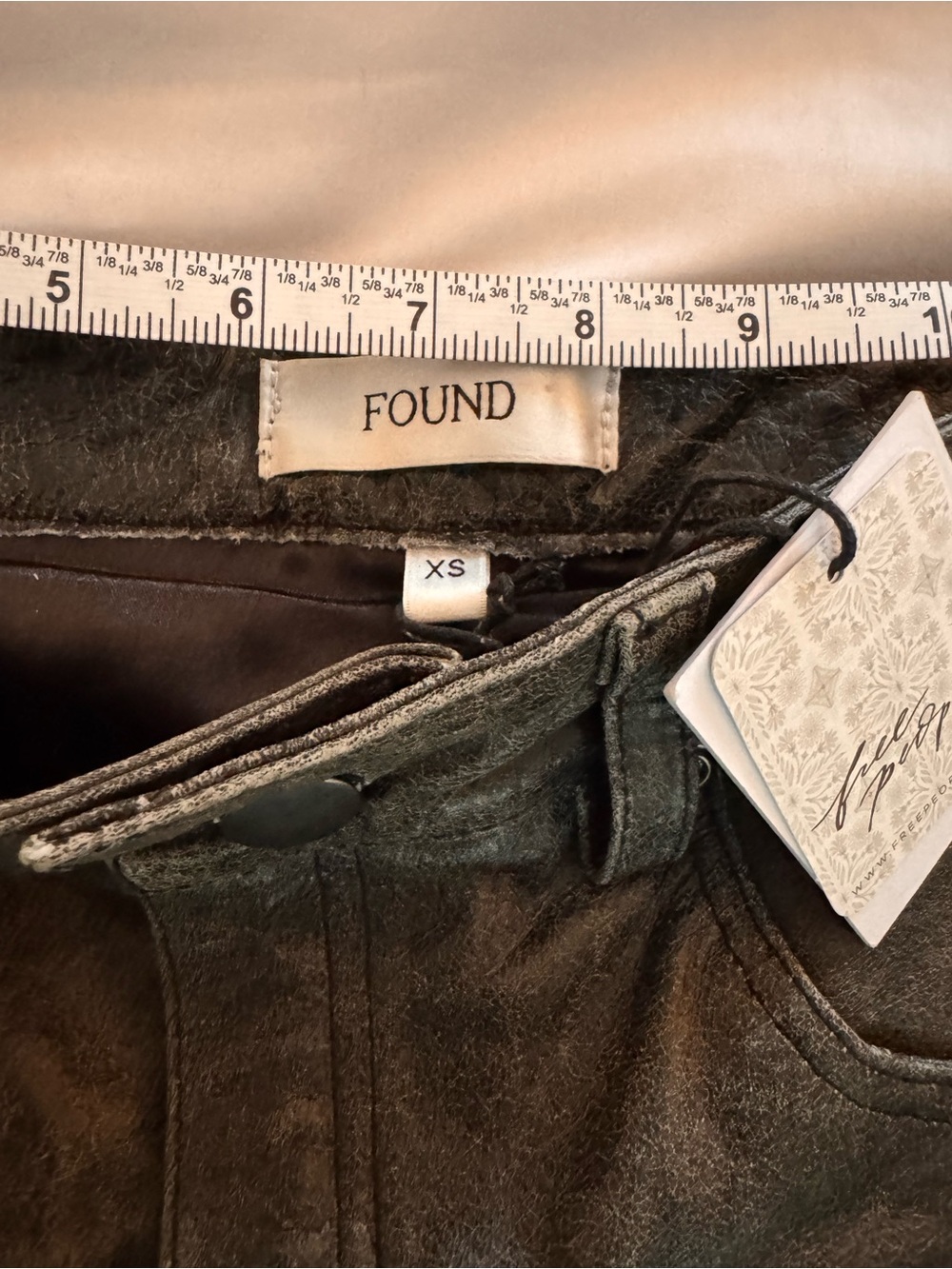 FOUND Distressed Leather Carpenter Pants - Picture 8 of 8